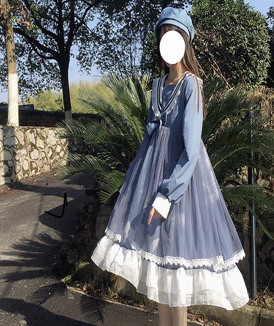 驚きの破格値，爆買い】 カジュロリ セーラーカラーワンピース 量産