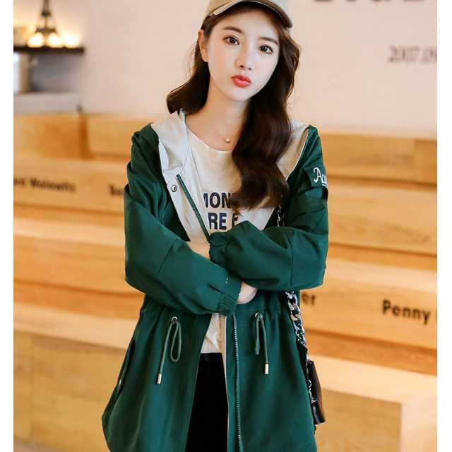 アウター マウンテンパーカー レディース アウター ウインドブレーカー フード付き フーディー ブルゾン ジャケット パーカー バイカラー 長袖 大きいサイズ きれいめ カジュアル 春 秋 秋冬 キレセク アウター マウンテンパーカー レディース アウター ウインドブレーカー