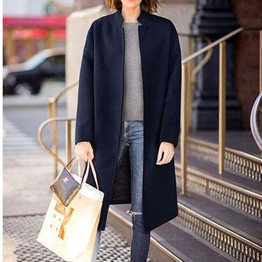 アウター レディース チェスターコート アウター レディース ノーカラー メルトンコート ウール コート チェスター 秋冬 アウター 無地 クラシカル カジュアル 上品 通勤 OL マニッシュ ひざ下 かわ大 かわ小 キレナチュ アウター レディース チェスターコート アウター レディース ノー