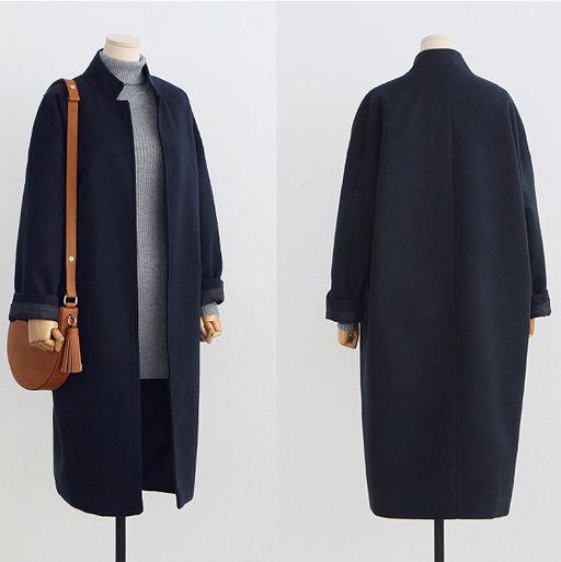 アウター レディース チェスターコート アウター レディース ノーカラー メルトンコート ウール コート チェスター 秋冬 アウター 無地 クラシカル カジュアル 上品 通勤 OL マニッシュ ひざ下 ガウン かわ大 かわ小 キレナチュ アウター レディース チェスターコート アウター レディース ノー