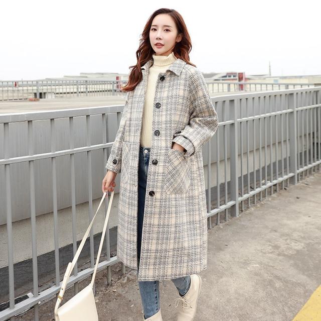 人気物 アウター レディース コート レディース きれいめ 秋 冬 ロングコート ゆったり 大きいサイズ チェック柄 膝丈 アウター ジャケット レデ 人気の新作 Spckotor Com