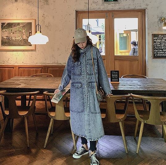 アウター レディース デニムコート レディース ロングコート 春 秋