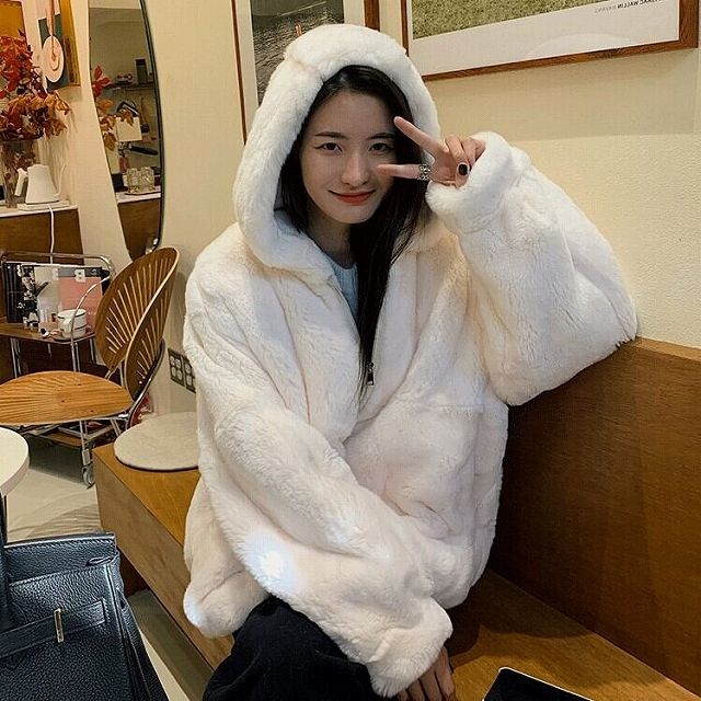 アウター レディース ボア コート ショート丈 無地 もこもこ ふわふわ