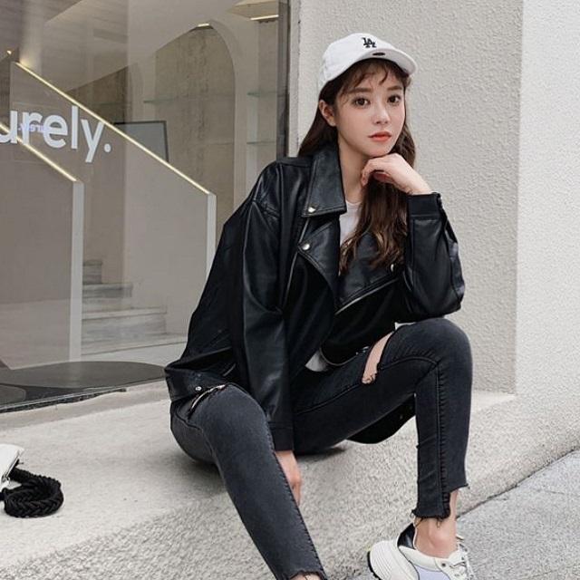 ライダースジャケット レディース レザージャケット ライダース コーデ エコレザー フェイクレザー ダブル シングル バイクジャケット アの通販はau Pay マーケット Urubei ウルベイ Au Pay マーケット店