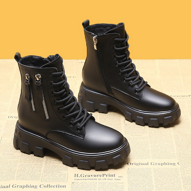 レディース ショートブーツ レザーブーツ マーティン フェイクレザー ライダース サイドゴア 厚底 シンプル メンズライク 2020秋 2020冬 新着 トレ定 全4タイプ レディース ショートブーツ ライダース レザーブーツ