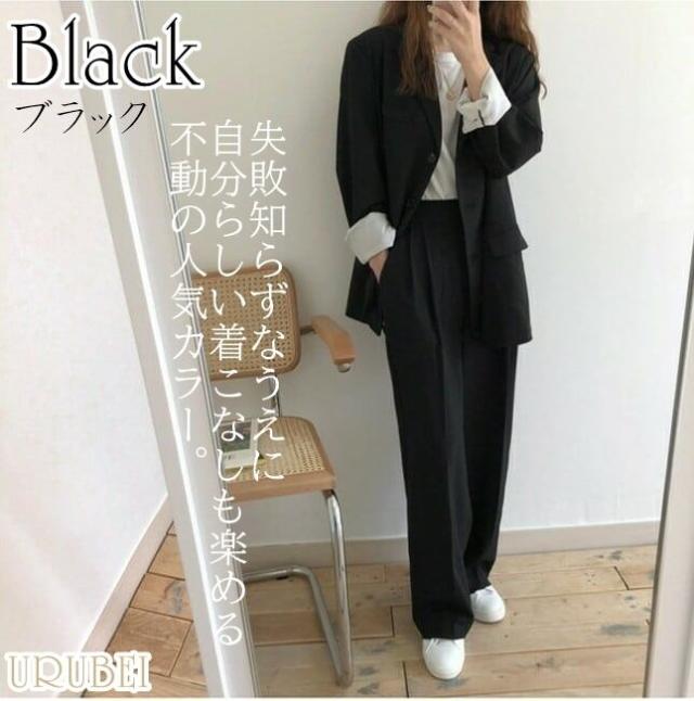 韓国 スーツ レディース セットアップ ジャケット パンツ セットアップ レディース ジャケットスーツ レディース