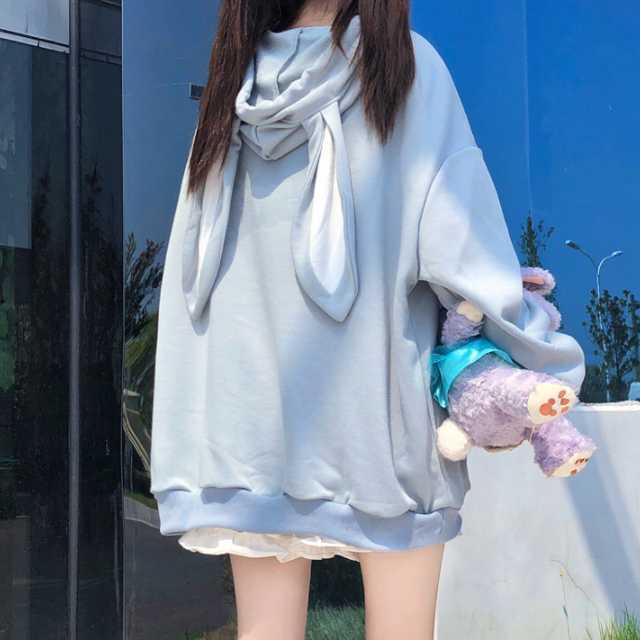 全3色 ラビットパーカー うさぎ うさ耳 ウサ耳 パーカー ロリータ ナチュロリ ナチュラルロリータ ファッション レディース ロング ロンの通販はau Pay マーケット Urubei ウルベイ Au Pay マーケット店
