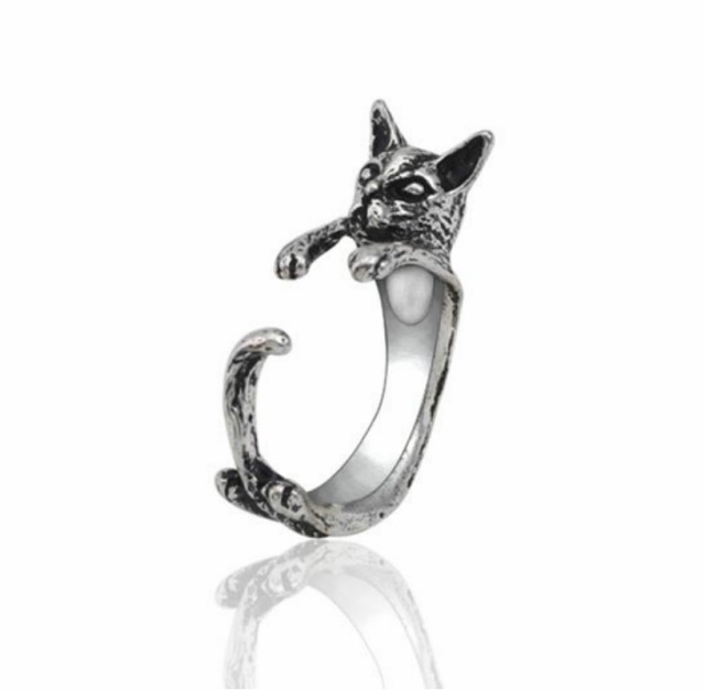 猫の指輪 ネコデザインのリング ジュエリー アンティークな雰囲気の指輪 ネコ リング 猫 キャット オシャレ 動物 アクセサリー 銀 K13の通販はau Pay マーケット M T エムアンドティ