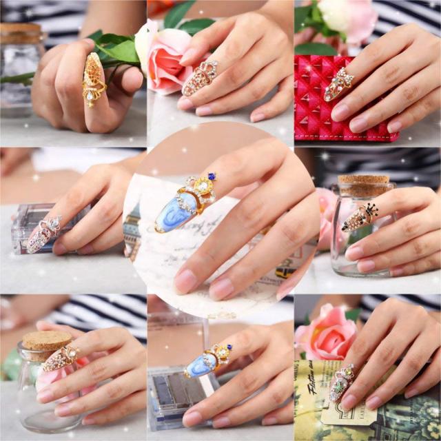 お洒落 キラキラ ネイル リング レディース ジュエリー 指輪 爪 ネイルチップ ラインストーン 関節リング アクセサリー K10 No 9の通販はau Pay マーケット M T エムアンドティ