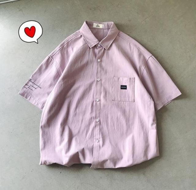 メンズ カジュアル シャツ 半袖トップス ゆったり カジュアル ホワイト ベージュ ピンク3色 M ２xl 大きいサイズの通販はau Pay マーケット ニューウィングス