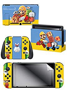 任天堂ライセンス商品 コントローラーギア Nintendo Switch スイッチ スキンシール スクリーンプロテクターセット マリオメーカーの通販はau Pay マーケット セレクトエスエイチ