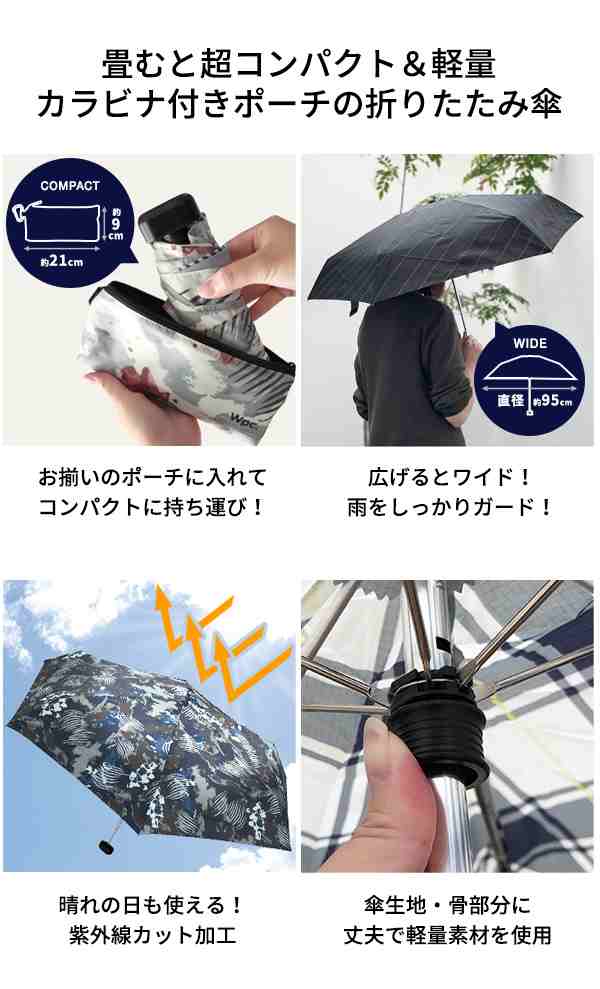 Wpc Ripstop Pouch 折りたたみ傘 ポーチ付き 晴雨兼用 傘 軽量 コンパクト 男女兼用 日傘 Uvカット メンズ レディース ギフト の通販はau Pay マーケット あなろ インテリア雑貨