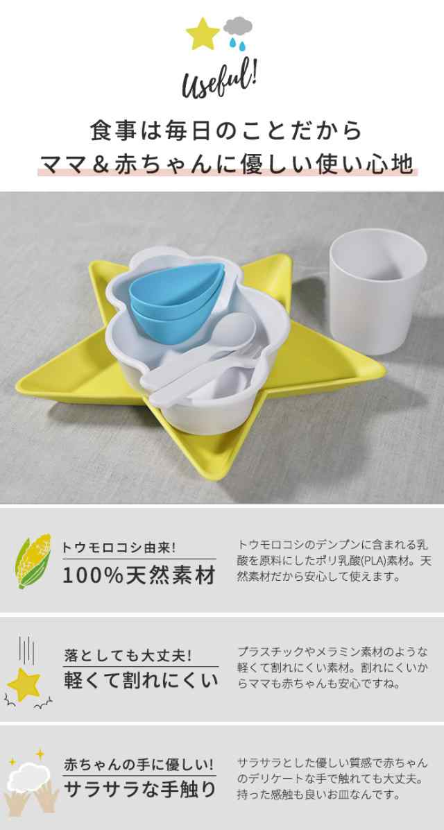 Nature キッズプレート 7点セット ベビー食器 子ども食器 食器 女の子 男の子 赤ちゃん 離乳食 ギフト かわいい おしゃれ の通販はau Pay マーケット あなろ インテリア雑貨