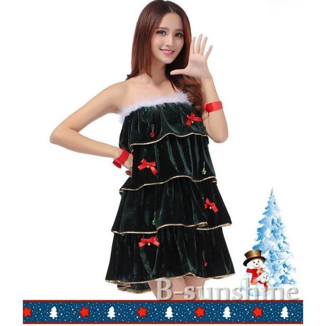 クリスマス コスプレ レディース セクシー クリスマスツリー コスチューム 衣装 緑 グリーン ワンピース 仮装 変装の通販はau Pay マーケット Beautiful Sunshine
