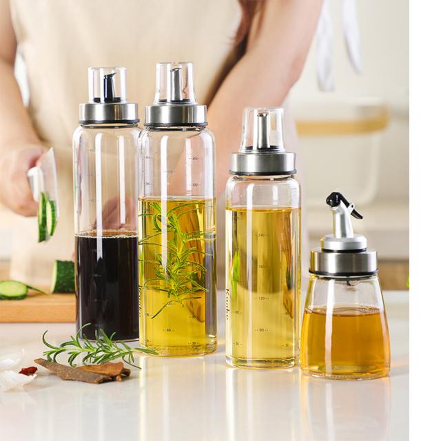 オイルボトル 調味料入れ 醤油ボトル 酢ボトル 油さし オイル差し ガラス素材 防塵 業務用 家庭キッチン 飲食店 300mlの通販はau Pay マーケット ｍｄｋ１号店