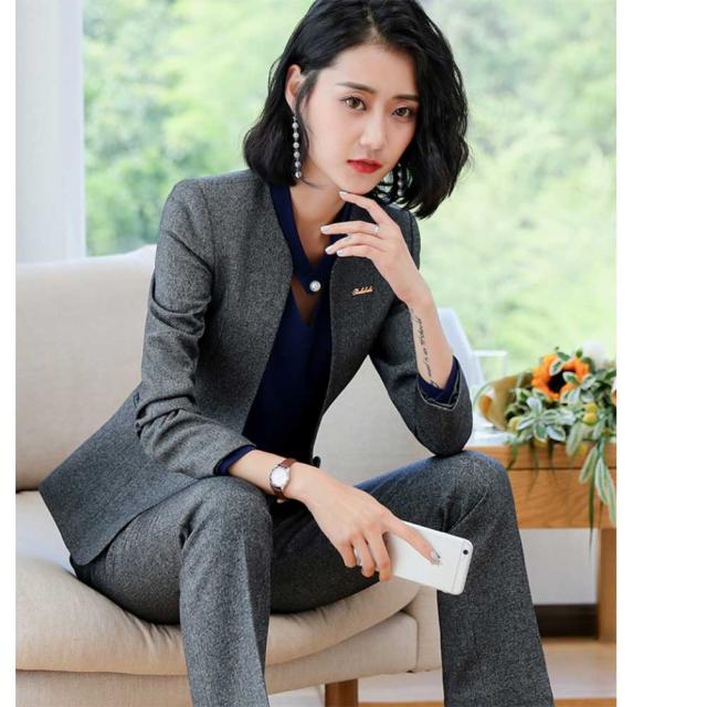 レディース スーツ コート パンツ セット 長袖 レジャー スリム 春秋 Ol 就活 通勤 ビジネス用 面接 2色の通販はau Pay マーケット ｍｄｋ１号店