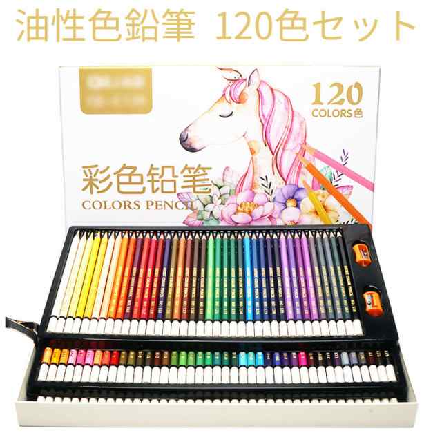 油性色鉛筆 120色セット 鉛筆 筆記具 文房具 文具 ぬり絵 子供 大人の