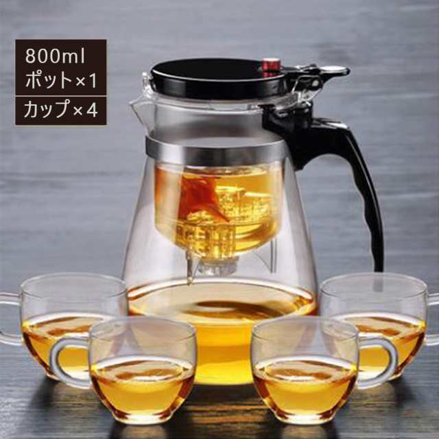 ガラスポット ティーポットティーカップ 耐熱透明急須水出し茶ポットお茶急須 耐熱ガラス 茶器 コーヒーポット Pc材質 の通販はau Pay マーケット ｍｄｋ１号店