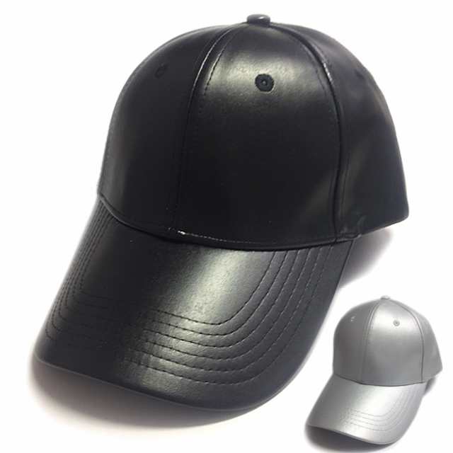 送料無料 PUレザーキャップ 帽子 ローキャップ ベースボールキャップ 野球帽 ロゴ 韓国ファッション キャップコーデ CAP ブラック グレー｜au  PAY マーケット