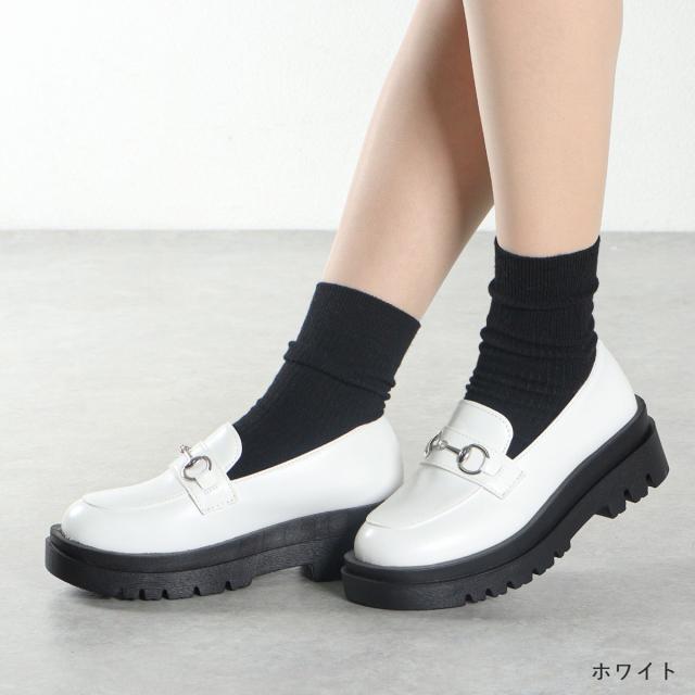 ローファー 厚底 5cmヒール レディース メンズ ユニセックス