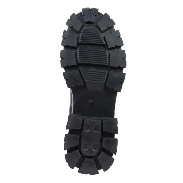 ショートブーツ メンズ 厚底 ラウンドトゥ サイドジップ 防滑 5cmヒール 25.0cm〜27.0cm 黒 ブラック No.1724 ラブハンター