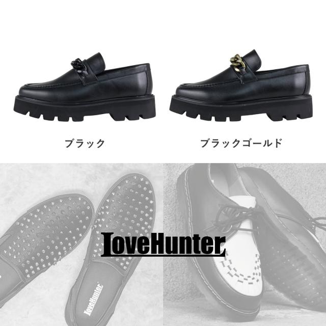 ローファー メンズ タンクソール スクエアトゥ 厚底 身長アップ