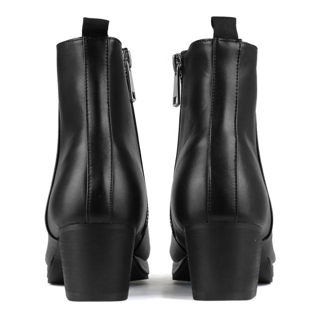 ストームブーツ プラットフォームソール 厚底 プレーントゥ メンズ No.6831 25.0cm〜27.0cm 黒 ブラック LOVEHUNTER ラブハンター