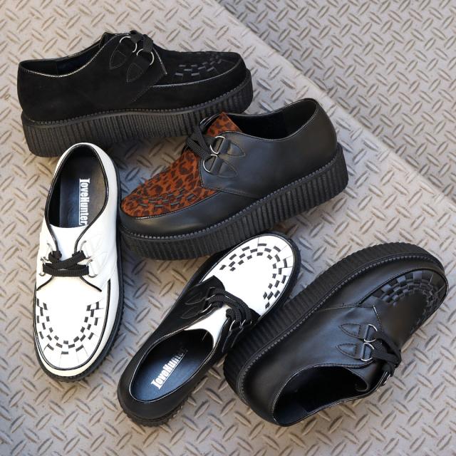 シューズ メンズ カジュアルシューズ ラバーソール 厚底 身長アップ V系 パンク ロック 靴 軽量 No.1700 シューズ メンズ カジュアルシューズ ラバーソール 厚底 身長アップ V