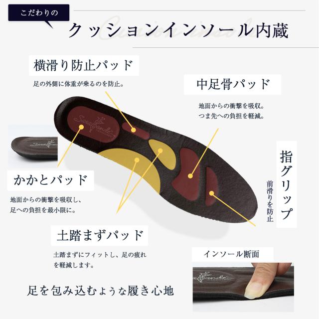 ビジネスシューズ 本革 メンズ 外羽根 ウィングチップ 幅広 3E 革靴 レザー レースアップ No.6932 24.5-30.0cm 大きいサイズ 柔らかい 黒 茶 インソール 防滑 歩きやすい ブラウン ブラック 痛くない クラシカル ビジカジ 通勤 オフィス クッション SARABANDE サラバンド 693_3