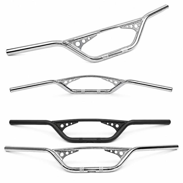 バイク 汎用 ハンドルバー 汎用 1インチ 25mm アメリカン 艶消し黒 銀