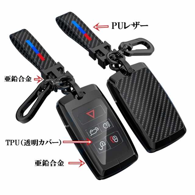 ジャガー ランドローバー B メタル カーボン調 透明シールド スマートキーケース キーカバー キーホルダー レンジローバー イヴォーク  ヴの通販はau PAY マーケット - 輝渚ストア | au PAY マーケット－通販サイト