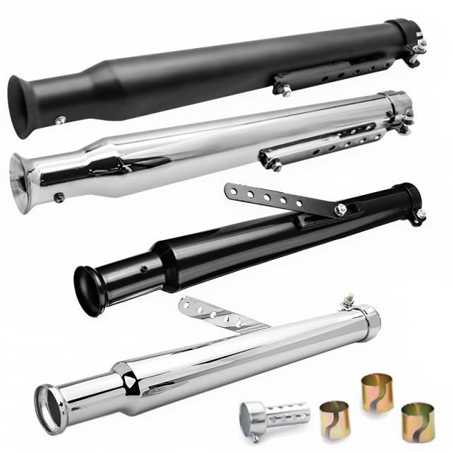 バイク 汎用 トランペット スリップオンマフラー サイレンサー