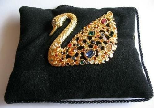 スワロフスキー Swarovski 1995年 SCS限定品 『Centenary Swan ブローチ』 003-0004418_1