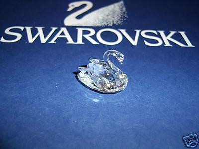 スワロフスキー Swarovski 1988年 廃盤品 置物 白鳥 スワン(Mini