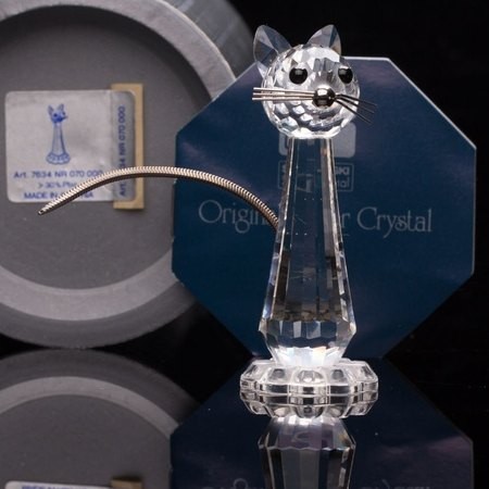 スワロフスキー Swarovski 1991年 廃盤品 『ネコ(L)』 010023_1