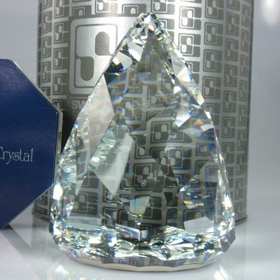 スワロフスキー Swarovski 1992年 廃盤品 『Cone / Rio - Crystal Cal - ペーパーウェイト』 010165