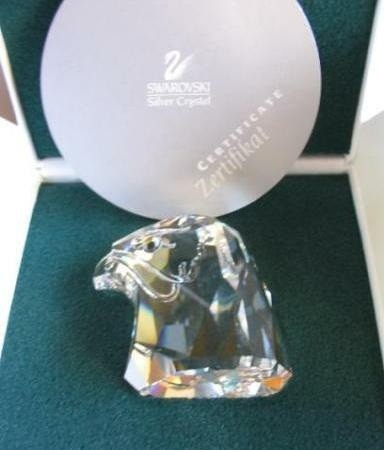 Swarovski 廃盤品 ハヤブサの頭（S） スワロフスキー Swarovski 1991年 廃盤品 置物 鳥 ハヤブサの頭(S