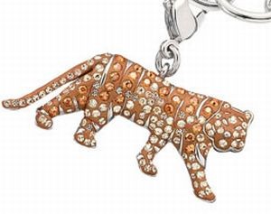 スワロフスキー Swarovski クリスタル 『タイガーチャーム