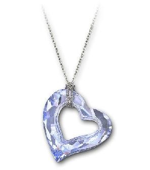 スワロフスキー Swarovski 『Loveheart Provence Lavender Small ペンダント』 1076294