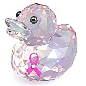 スワロフスキー Swarovski 2010年 限定品 『Happy Duck - Pink Ribbon
