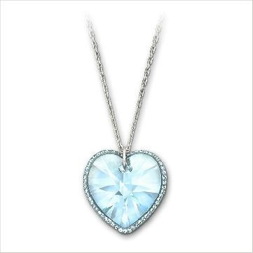 スワロフスキー Swarovski 『Reverie Aquamarine Heart ペンダント』 1126270