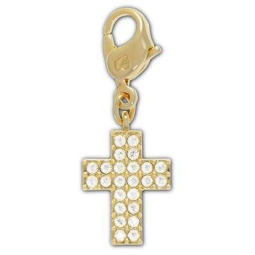 スワロフスキー Swarovski 『Gold Cross チャーム, ゴールドコーティング』 1128421