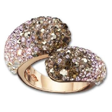 スワロフスキー Swarovski 『Louise Champagne 輪っか』 指環 1160664