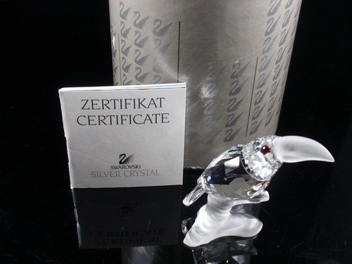 スワロフスキー Swarovski 1992年 廃盤品 置物 鳥 オオハシ 119441の