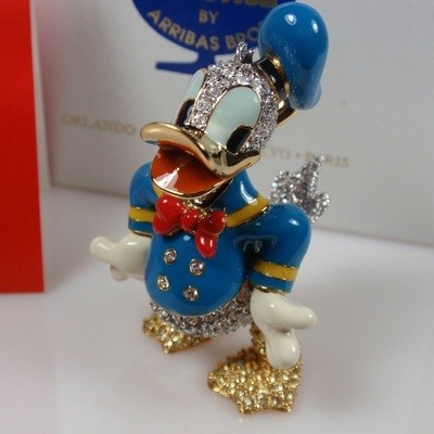 スワロフスキー Swarovski 『Disney Arribas Jeweled ドナルドダック スタンド&プレート付き』 1401301