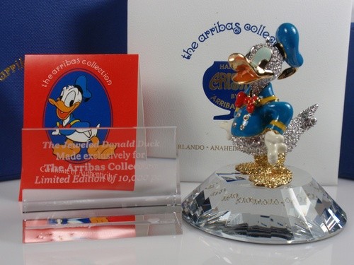 スワロフスキー Swarovski 『Disney Arribas Jeweled ドナルドダック スタンド&プレート付き』 1401301_2