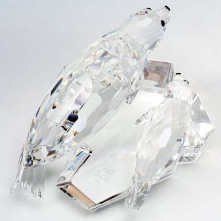 スワロフスキー Swarovski クリスタル 『1991年限定 アザラシの親子
