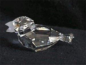 スワロフスキー Swarovski 1997年 廃盤品 置物 鳥 スズメ フィギュア