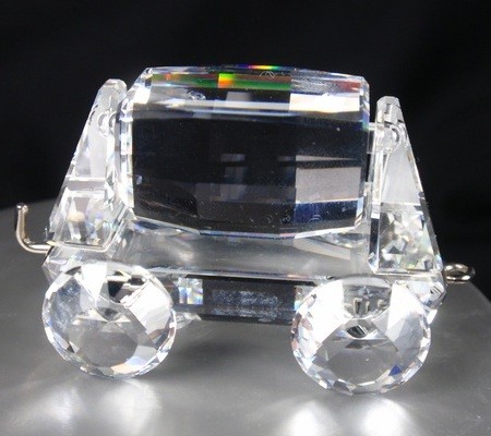 スワロフスキー Swarovski 2003年 廃盤品 『Train ティッピングワゴン』 171233