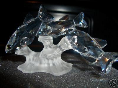 スワロフスキー Swarovski 1998年 廃盤品 『3匹の南洋の魚』 171709